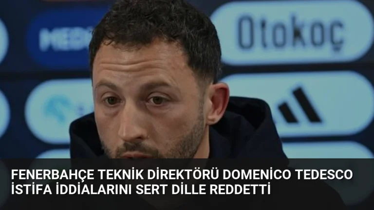 Fenerbahçe Teknik Direktörü Domenico Tedesco İstifa İddialarını Sert Dille Reddetti
