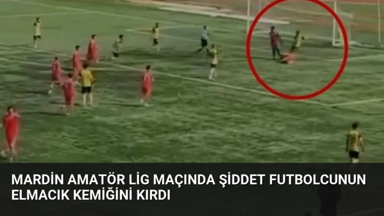 Mardin Amatör Lig Maçında Şiddet Futbolcunun Elmacık Kemiğini Kırdı
