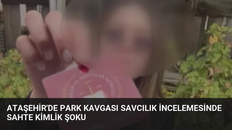 Ataşehir’de Park Kavgası Savcılık İncelemesinde Sahte Kimlik Şoku