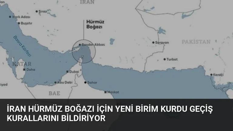 İran Hürmüz Boğazı İçin Yeni Birim Kurdu Geçiş Kurallarını Bildiriyor