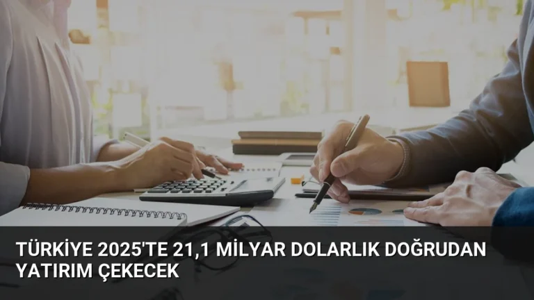 Türkiye 2025’te 21,1 Milyar Dolarlık Doğrudan Yatırım Çekecek