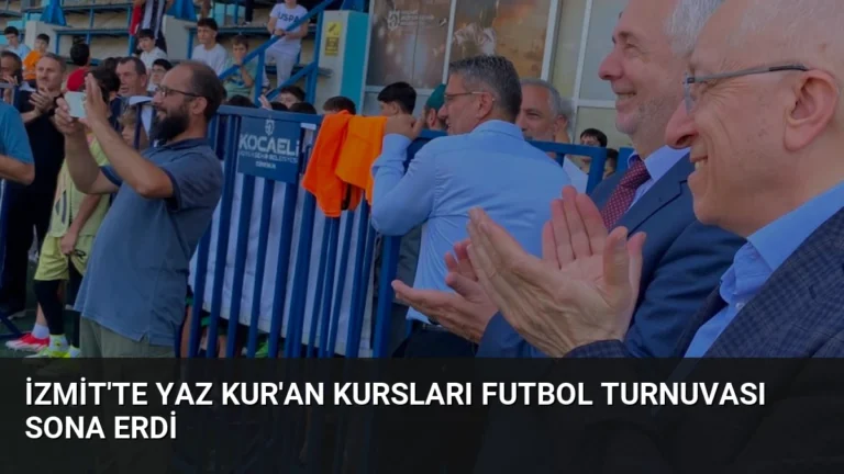 İzmit’te Yaz Kur’an Kursları Futbol Turnuvası Sona Erdi