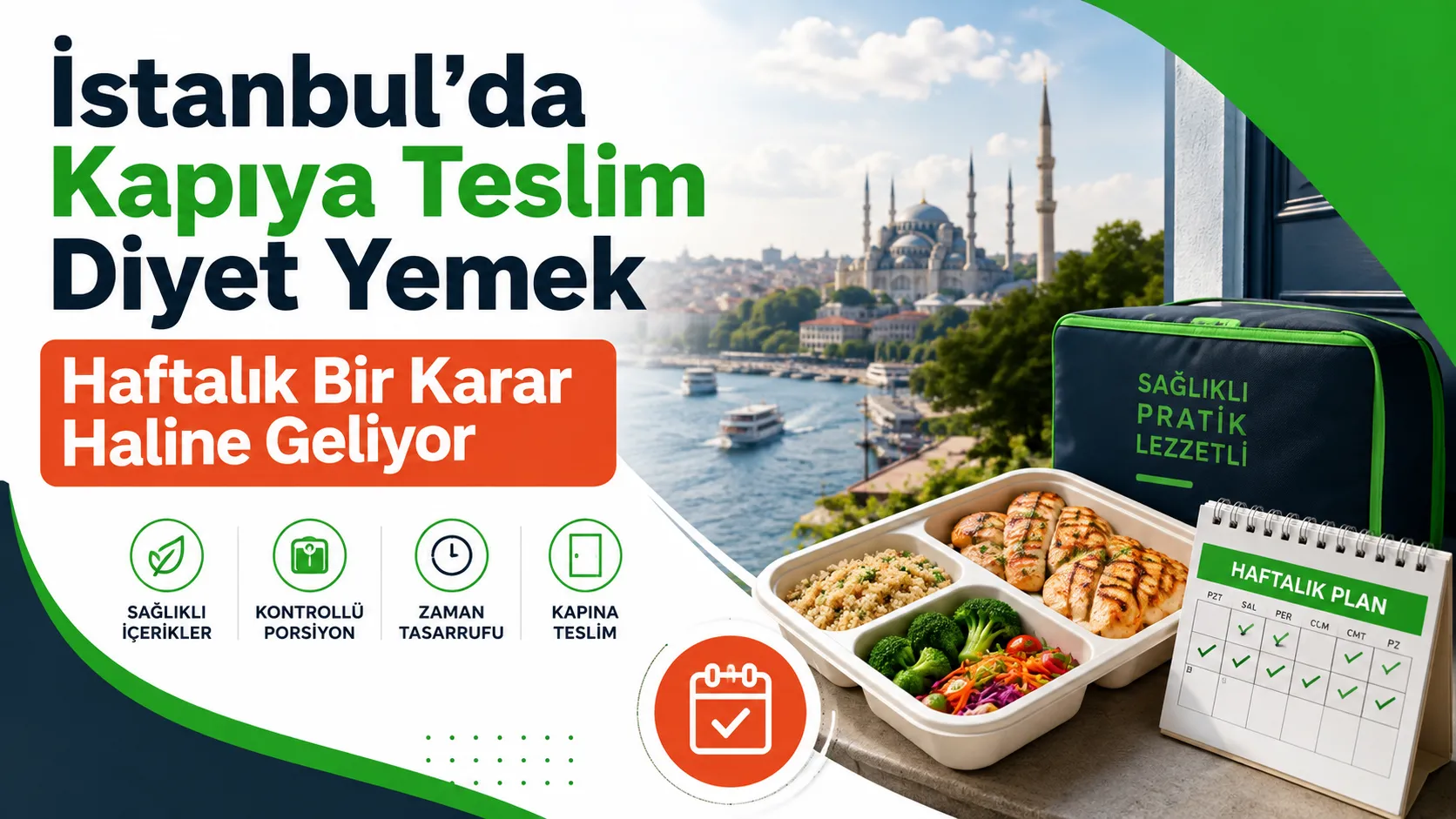 İstanbul’da Kapıya Teslim Diyet Yemek Haftalık Bir Karar Haline Geliyor