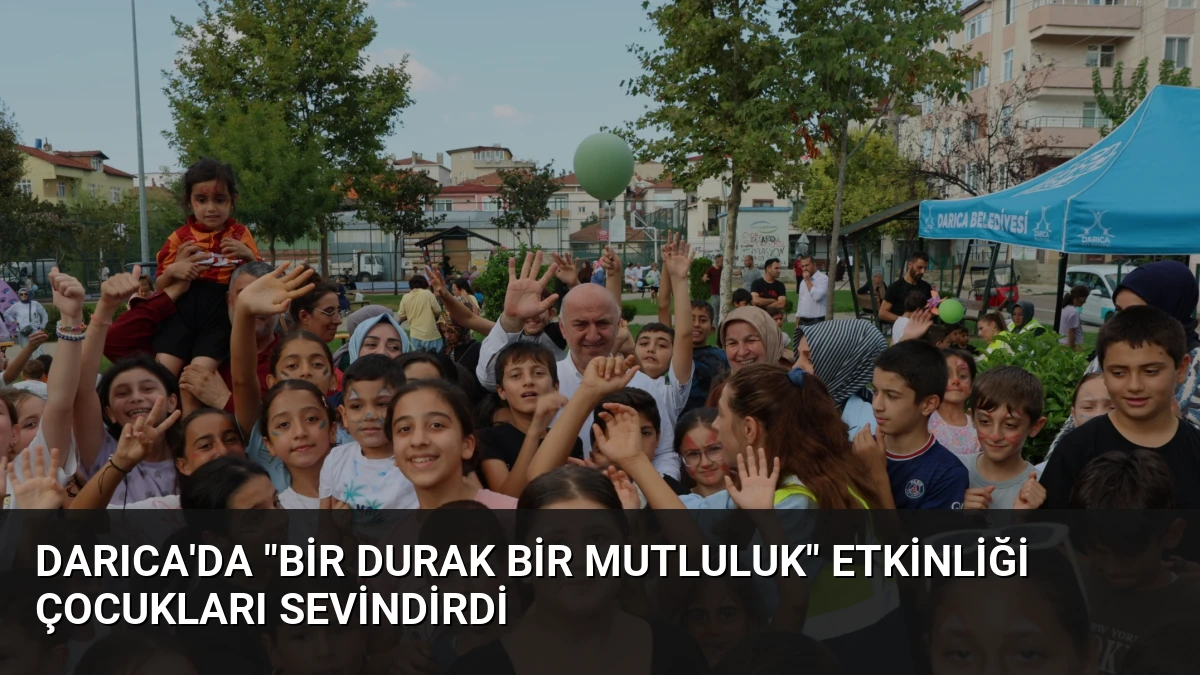 Darıca’da “Bir Durak Bir Mutluluk” Etkinliği Çocukları Sevindirdi