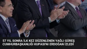 57 Yıl Sonra İlk Kez Düzenlenen Yağlı Güreş Cumhurbaşkanlığı Kupası’nı Erdoğan İzledi